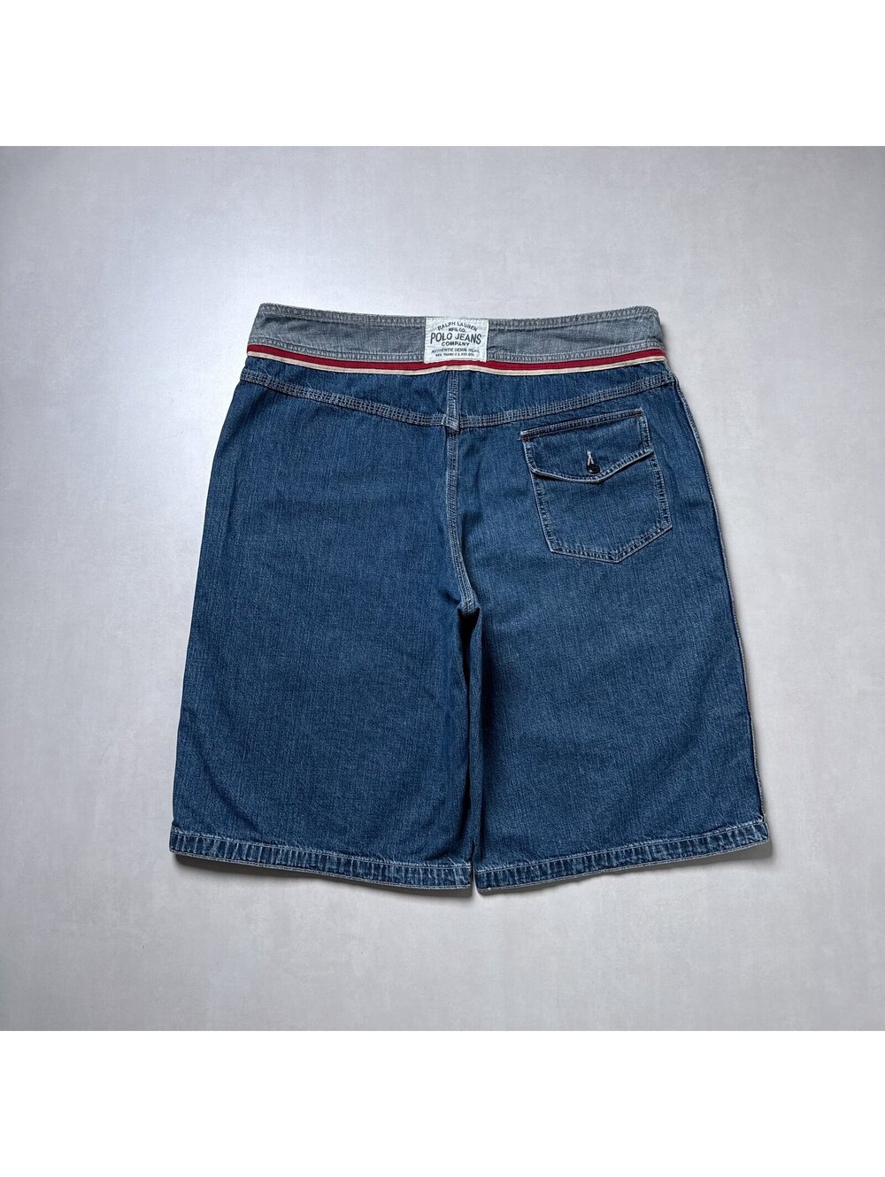 Y2K Polo Jeans Co Ralph Lauren Denim Bermuda Shorts XL